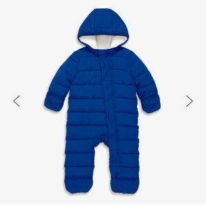 Primary Baby Parker Puffer Suit - Blue, 6-12 Months
